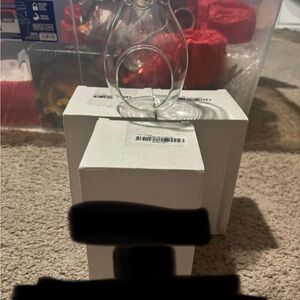 Clear Glass Decorative Vase